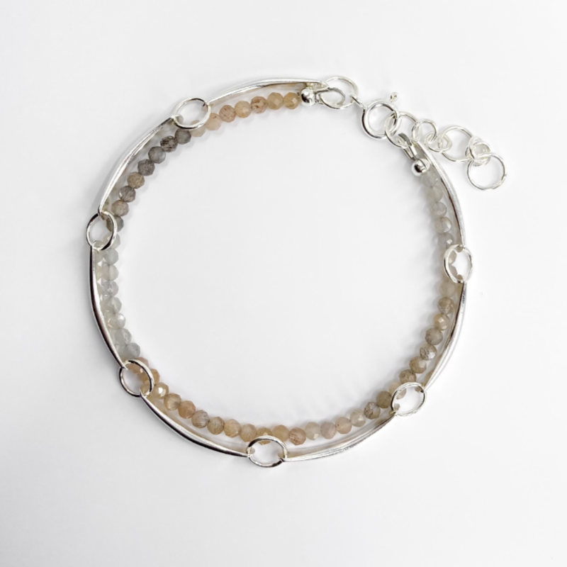 Chinese Handmade Bracelet - Wheat - Tibetan Silver Bracelet | LIGHT STONE